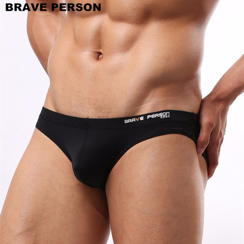 Men's Sexy Underwear Briefs Brave Person Brand Underwear Male Nylon Brief for Men B1129 ► Photo 1/6