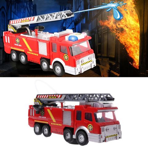 Spray Water Truck Toy Fireman Fire Truck Car Music Light Educational Toys Boy Kids Toy Gift ► Photo 1/6