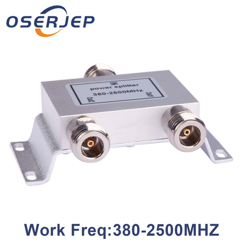 Hot Coaxial Splitter 1 To 2 Way Power Splitter 380-2500MHz Signal Booster Divider N Female 50ohm for 4g antenna ► Photo 1/6