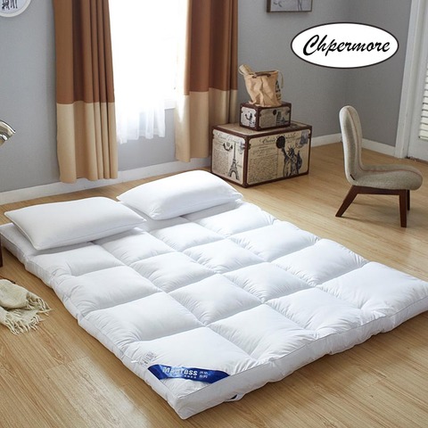 Chpermore  five star hotel Thicken Feather velvet Mattress Foldable Tatami Single double Mattresses Cotton Cover King Queen Size ► Photo 1/6