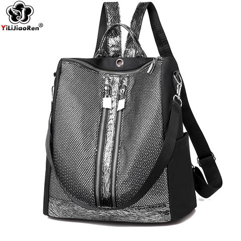 Fashion Sequin Backpack Women Quality Oxford Backpack Purse Large Capacity School Bag Luxury Shoulder Bags For Women Mochila ► Photo 1/6