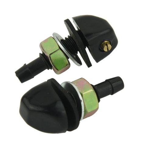 2 pcs Black Plastic Car Front Window Windshield Washer Spray Nozzle For BMW Pair ► Photo 1/4