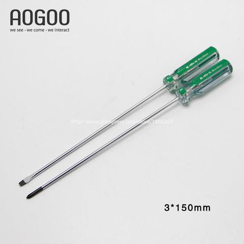3*150mm 2Pcs/Lot Long and Hardness Screwdriver Tools Cross & Slotted Professional Industrial Tools ► Photo 1/1