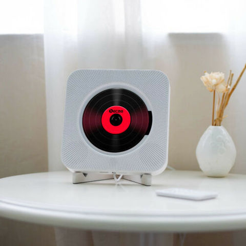 Wall Mounted CD Player Surround Sound FM Radio Bluetooth USB MP3 Disk Portable Music Player Remote Control Stereo Speaker Home ► Photo 1/6