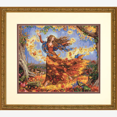 Top Quality Popular Lovely Counted Cross Stitch Kit Fall Fairy dim 35262 autumn fairy goddess ► Photo 1/1
