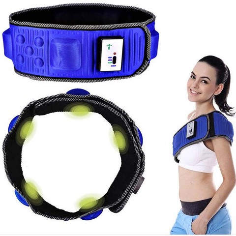 Electric cellulite massager Slimming Massage Belt 5 Motor Waist Belly Leg body Massager Weight Loss Belt Fat Burning Vibration ► Photo 1/6