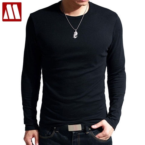 Newest fitness men long sleeve slim fit t shirt men's thermal muscle bodybuilding T shirt male O-neck compression tights shirts ► Photo 1/6
