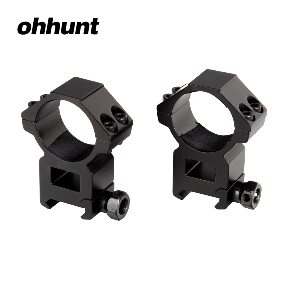 Tactical High Profile 1" Ring Picatinny Weaver Rail Scope Mount For Riflescope 