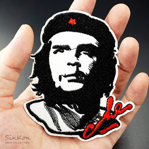 Che Guevara (Size:8.0X9.3cm) DIY Cloth Badges Patch Embroidered Applique Sewing Label Clothes Stickers Apparel Ornament ► Photo 1/6