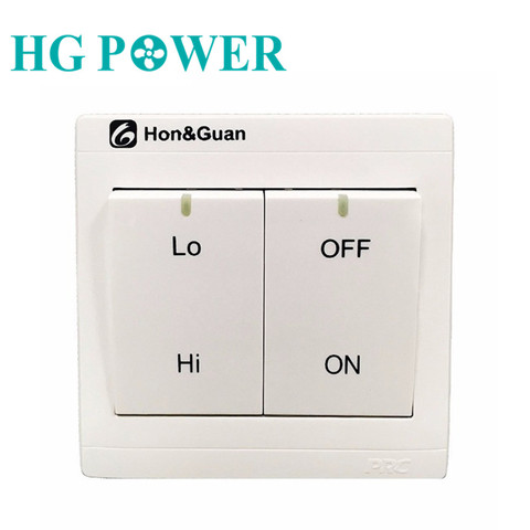 Fan Speed Switch Controller Inline Exhaust Fan Wall Dual Speed Switch Inline Duct Fan Speed Regulator Push Button Low/High Model ► Photo 1/1