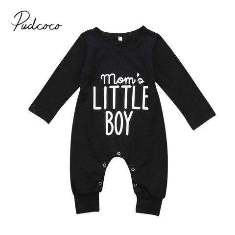 2017 Brand New Fashion Newborn Toddler Infant Baby Boys Romper Long Sleeve Jumpsuit Playsuit Little Boy Outfits Black Clothes ► Photo 1/6