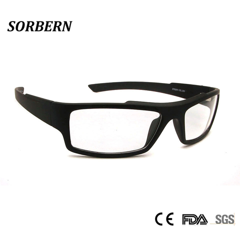 SORBERN New TR90 Sports Eyeglasses Frames Men Light Weight Square Optical Frame Outdoor Eye Glasses Spectacles Myopia Full Rim ► Photo 1/6