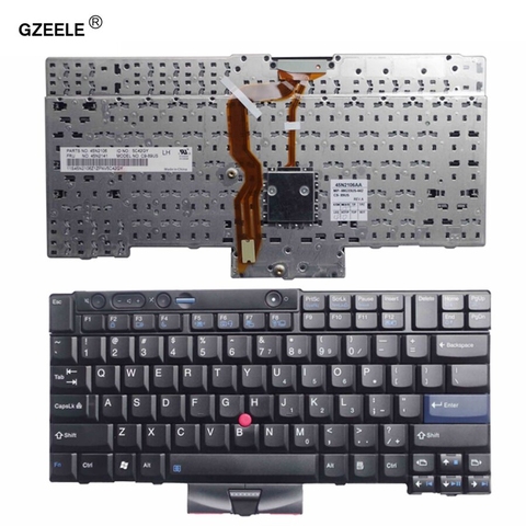 GZEELE New for Lenovo for Thinkpad for IBM T410 T410S T400S T520 T420 X220 W500 T510 W510 English laptop keyboard US FRU 45N2141 ► Photo 1/4