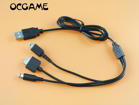 OCGAME high quality 3 in1 USB Charger Charging Cable Cords for Nintendo NDSL / NDS NDSI XL 3DS / psv1000 ► Photo 1/6