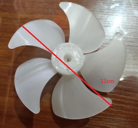 5-blade Microwave Oven Parts Fan cooling motor blade diameter 11cm ► Photo 1/2