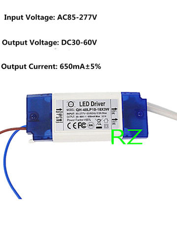 10-18x3W 650mA LED Driver 30W 40W DC30-60V High Power LED Powr Supply For Floodlight ► Photo 1/3