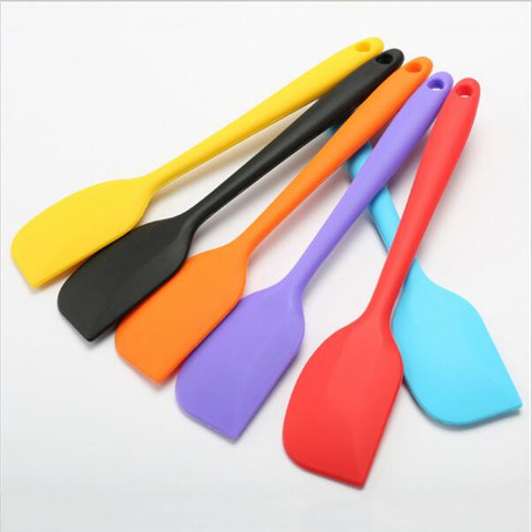 Kitchen Silicone Cream Butter Cake Spatula Mixing Batter Scraper Brush Butter Mixer Cake Brushes Baking Tool Kitchenware ► Photo 1/5