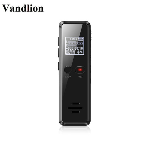 Vandlion V90 Digital Voice Activated Recorder Dictaphone Long Distance Audio Recording MP3 Player Noise Reduction WAV Record ► Photo 1/6
