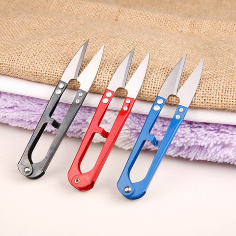 1pcs High Quality Multicolor Scissors Useful Trimming Nippers U Shape Clippers Sewing Embroidery Thrum Yarn Stainless Steel ► Photo 1/5
