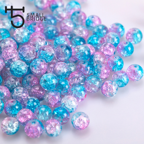 6 8mm Natural Snow Cracked Crystal Beads For Jewelry Making Women Diy Accessories Loose Round Spacer Quartz Beads Wholesale P802 ► Photo 1/6
