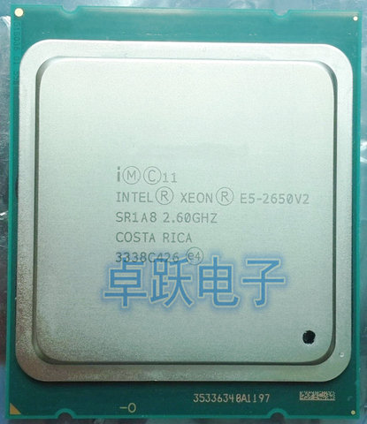 Intel Xeon Processor E5-2650 V2 E5 2650 V2 CPU 2.6GHZ LGA 2011 SR1A8 Octa Core Desktop processor e5 2650V2 ► Photo 1/1