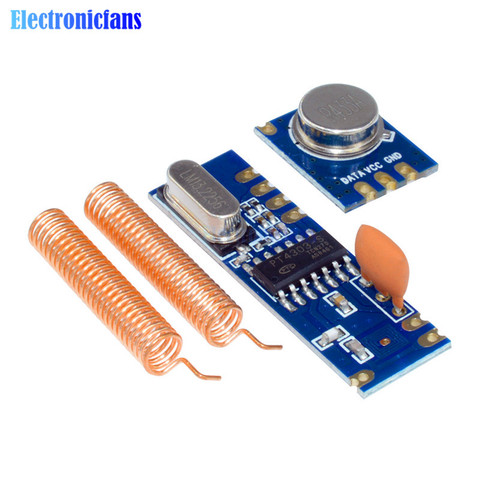 433MHz 100 Meters Wireless Module Kit ASK Transmitter STX882 + ASK Receiver SRX882 + 2Pcs Copper Spring Antenna ► Photo 1/6