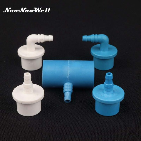 2pcs PVC 20mm to 5mm 8mm PVC Pipe Connector Seafood Aquarium Air Adapter Straight Elbow Tee Connector Hard tube to Soft  Tube ► Photo 1/6