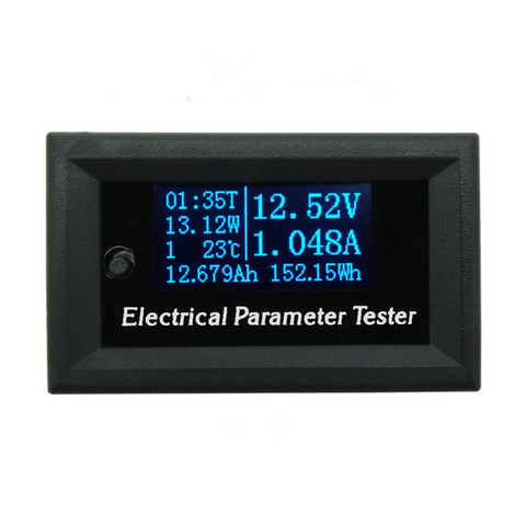 battery Capacity tester 7in1 Power watt swr Electrical Parameter Meter Voltage Current Energy Temperature Tester time wattmeter ► Photo 1/1