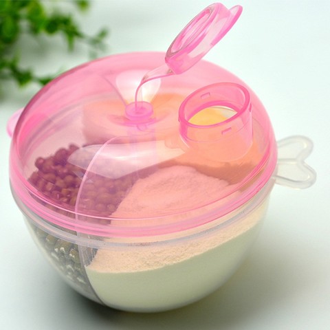 Portable Baby Infant Feeding Milk Powder 3 Cells Grid Box Food Bottle Container Formula Dispenser ► Photo 1/6