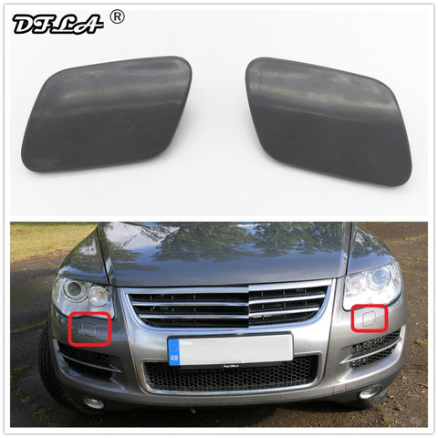 2pcs For VW Touareg 2002 2003 2004 2005 2006 Car-styling Front Bumper Headlight Washer Cover Cap ► Photo 1/6