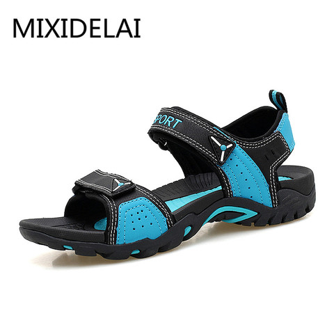 MIXIDELAI Outdoor Fashion Men Sandals Summer Men Shoes Casual Shoes Breathable Beach Sandals Sapatos Masculinos Plus Size 35-46 ► Photo 1/6
