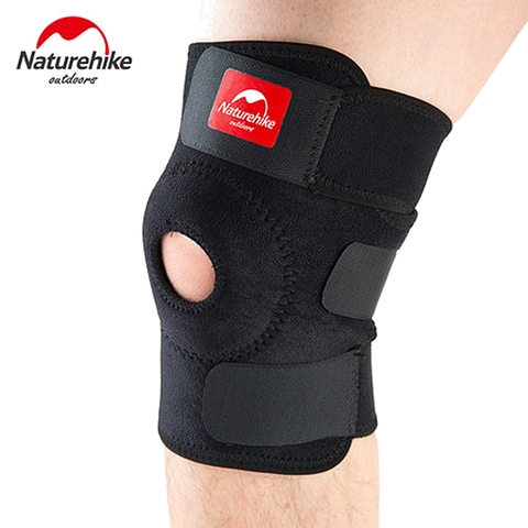 NatureHike Adjustable Elastic Knee Support Brace Kneepad Patella Knee Pads Hole Sports Kneepad Safety Guard Strap For Running ► Photo 1/6