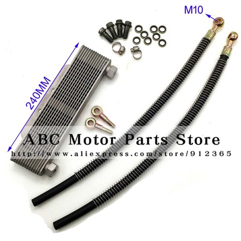 Oil Cooler radiator  Dirt pit monkey bike Off-road motorcycle ATV Engine cooling accessories  fuel hose spare parts ► Photo 1/3