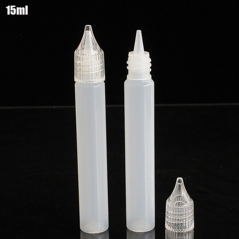 5pcs Empty Plastic Bottle 15ML E Dropper Bottle with Needle Tip,E Liquid Package Pen Shape Unicorn Bottle Free Shipping ► Photo 1/1