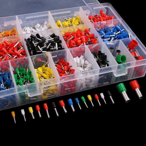 2120 Pcs Insulated Cord Pin End Terminal Bootlace Ferrules Kit Set Wire Copper Q02 Dropship ► Photo 1/6