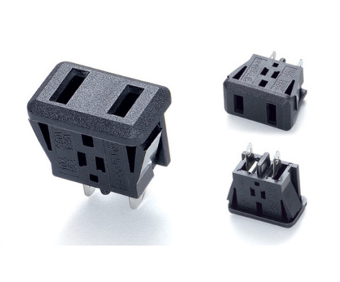 Chassis Female 2PIN  AC US Nema 1-15R Inline Socket Plug Adapter Industrial Power Connector Supply Output Outlet 10A/250V ► Photo 1/1