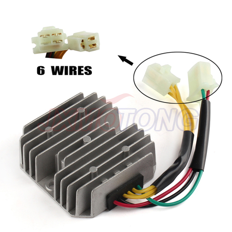 New GY6 50 150cc 152QMI 157QMJ Scooter Voltage Regulator Rectifier 6 Wires Chinese Moped SUNL JCL Dirt Bike CH125 ► Photo 1/4