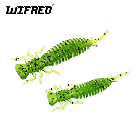 Wifreo 10PCS Soft Lure Larva Dragonfly Nymph Fly for Trout Bass Perch Panfish Fishing Insect Bait Imitation Lures ► Photo 1/6