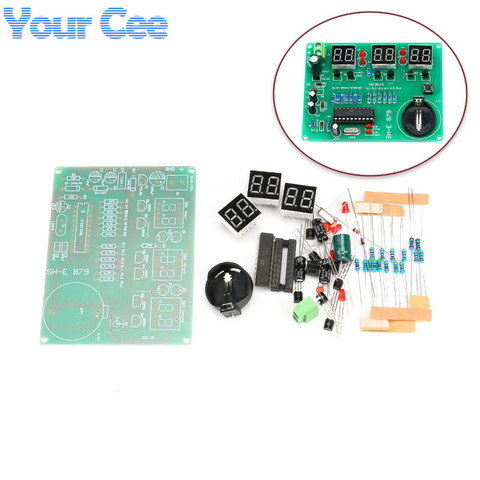 DIY Kits AT89C2051 Electronic Clock Digital Tube LED Display Suite Electronic Module Parts and Components DC 9V - 12V ► Photo 1/4