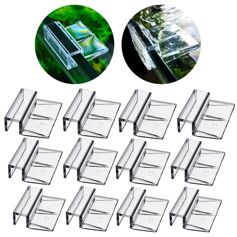 4pcs Clear Color Acrylic Aquarium Lid Clips Clamps Glass Cover Support Holders Fish Tank Supplies ► Photo 1/5