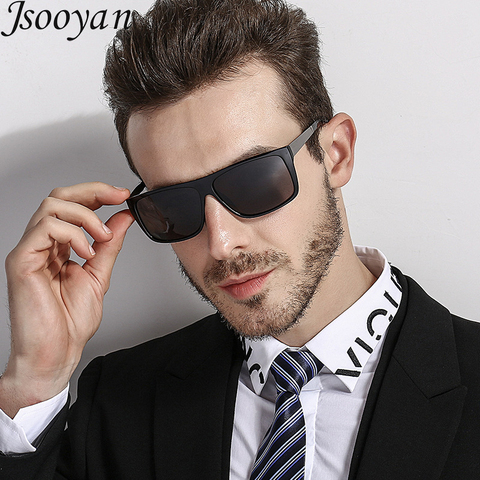 Jsooyan Retro Polarized Sunglasses Brand Designer Men Business Driving Sun Glasses Male Vintage Modis Goggles Square Eyewear ► Photo 1/6