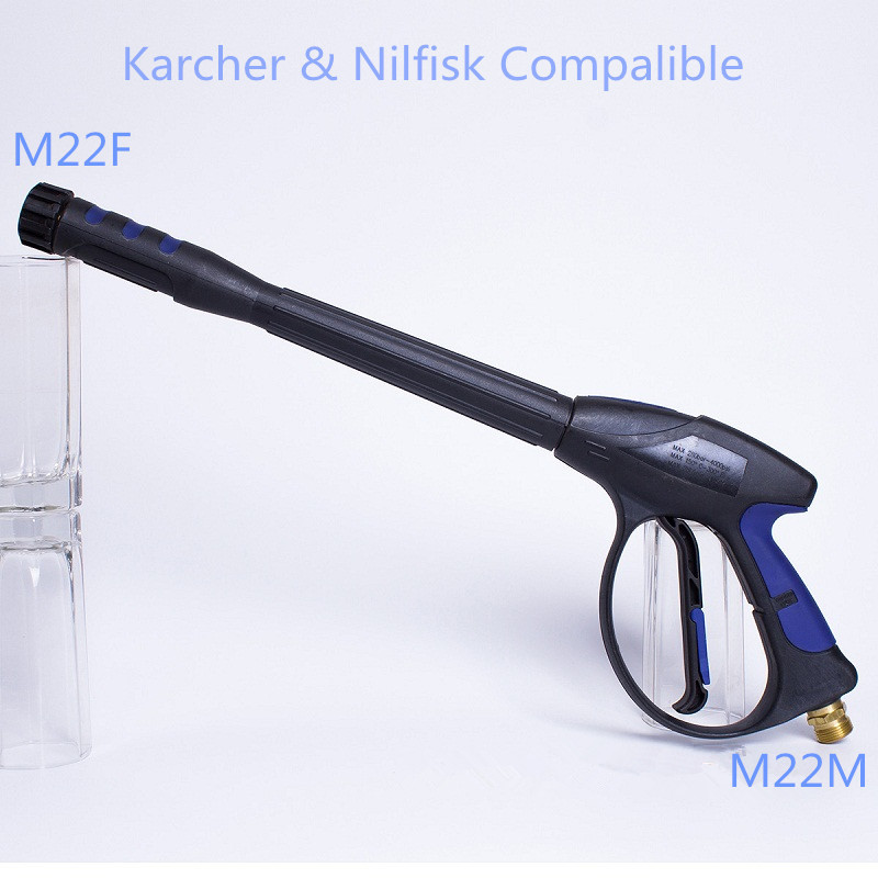 Karcher HD & HDS Compatible Wash Gun Trigger M22M Inlet M22M Female Outlet 