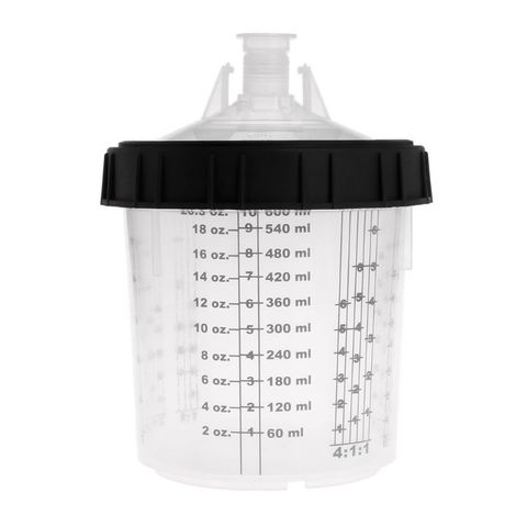 Paint Mixing Cup PPS Type H/O Quick Cup Hard Cup Inner Cup Lids 600ml Spray Gun ► Photo 1/6