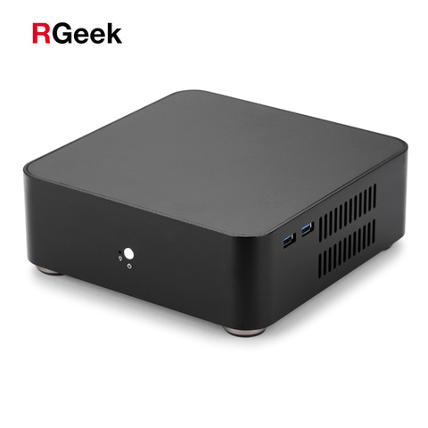 [USB 3.0 Version] RGeek Mini ITX Computer Case Aluminum PC Case Chassis HTPC With Power Supply ► Photo 1/6