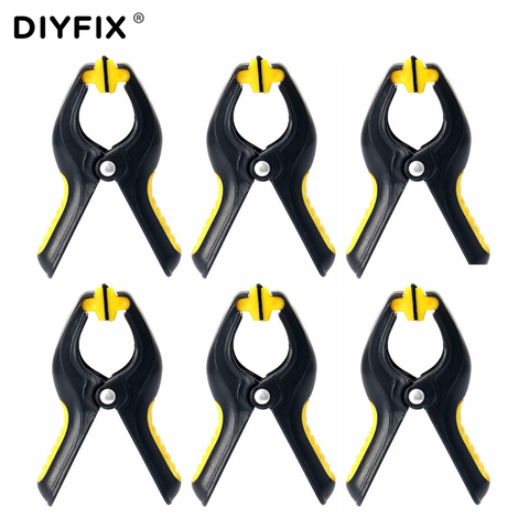 DIYFIX 6Pcs 3.3inch Plastic Clip Fixture Fastening Clamp for Mobile Phone Tablet Glued LCD Screen Repair Tools ► Photo 1/1