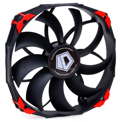 ID-COOLING NO-14025 Big Airflow 140mm PWM Controlled Fan With De-vibration Rubber, 76.8CFM ► Photo 1/6