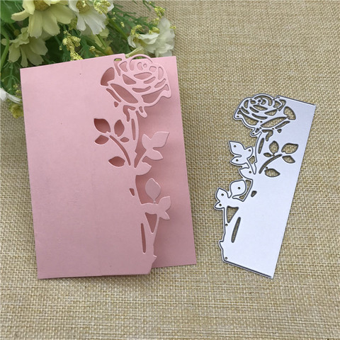 Rose Leaves border Metal Cutting Dies Stencils Die Cut for DIY Scrapbooking Album Paper Card Embossing ► Photo 1/3