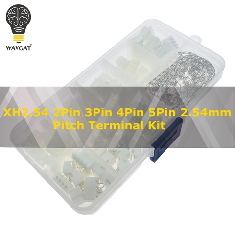 230Pcs XH2.54 2P 3P 4P 5 Pin 2.54mm Pitch Terminal Kit / Housing / Pin Header JST Connector Wire Connectors Adaptor XH Kits TJC3 ► Photo 1/6