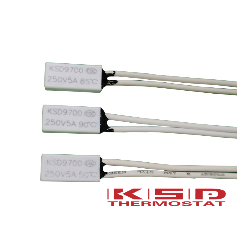 5pcs KSD9700 Thermal Protector Temperature Switch Bimetal Disc Thermostat 120°C 