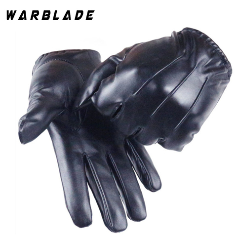Hot Guantes Tactil Glove Women Touched Screen Gloves Men Leather gloves Autumn Winter Full Finger Unisex luvas WarBLade ► Photo 1/6